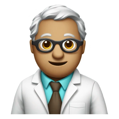 A scientist mole wearing labcoat and goggles sticker