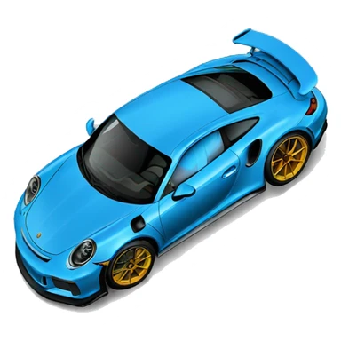 Porsche gt3 rs shark blue sticker