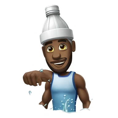 Lebron James boire de l'eau  sticker