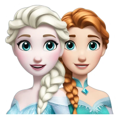 Frozen elsa and anna sticker