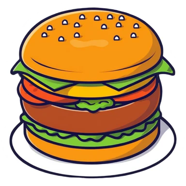 mouth watering over delicious meal sticker