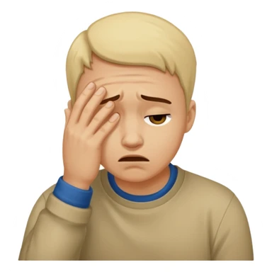 Etourmi qui fait un facepalme sticker