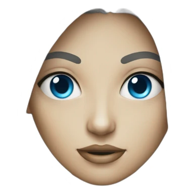 woman-blueeyes-alien sticker