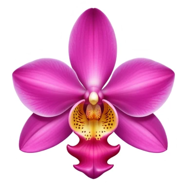 Tropical pink orchid  sticker