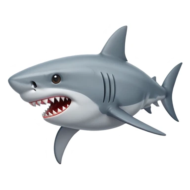Shark attack sticker