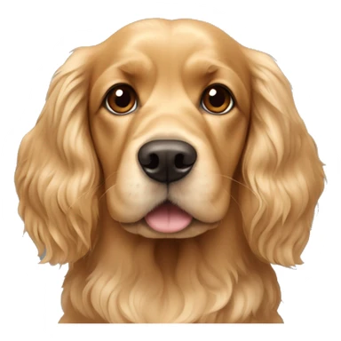 Cocker spaniel and golden retriever mix sticker