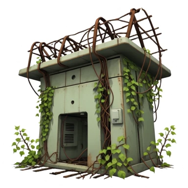 a collapsed substation during the apocalypse sticker
