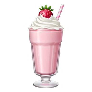 Strawberry milkshake sticker