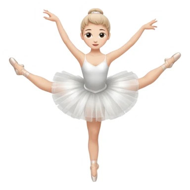 Ballerina spinning sticker