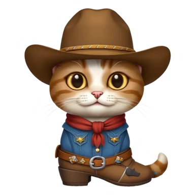 Gato vaquero sticker