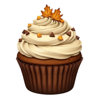 Chocolate cupcake with maple & toffee pieces sticker