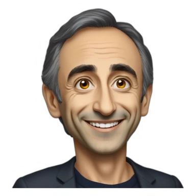 Éric Zemmour avec un sourire malveillant sticker