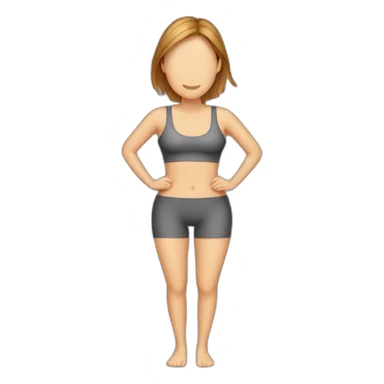 woman body trimmer sticker