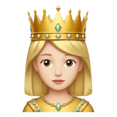 God with crown on sticker