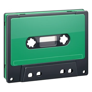 green video cassette sticker