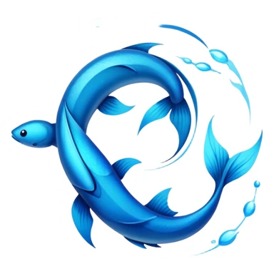 The zodiac symbol Pisces sticker