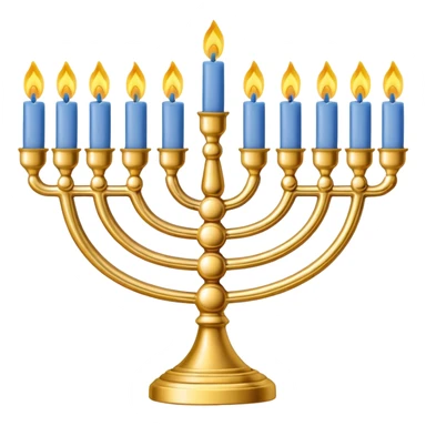 Menorah seven candlesticks sticker