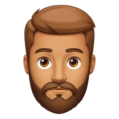 realistic male portrait with beard sticker