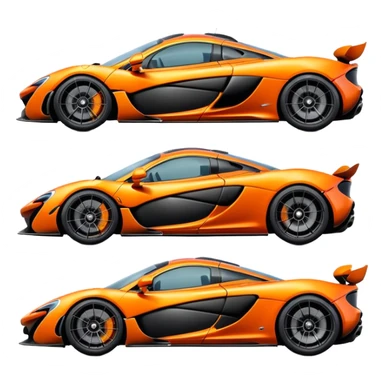 McLaren p1 orange sticker