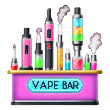 Vape bar sticker