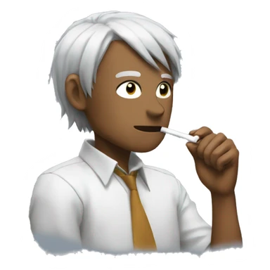 POCHITA FROM CHAINSAW MAN SMOKING A CIGARETTE sticker