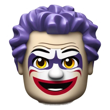 Lego joker with large head  sticker