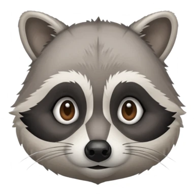 a sick raccoon  sticker