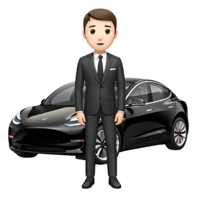 White tesla model 3 with a sleaky physician next to it sticker