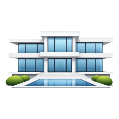 Modern mansion sticker