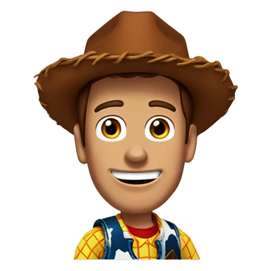 brown-haired boy parody artwork woody Toy Story sticker
