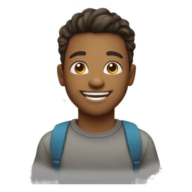 Happy cute teenager  sticker