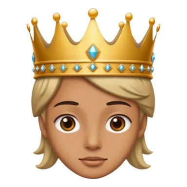 aggiungi una corona sulla testa sticker