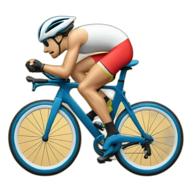 Triatleet fiets sticker