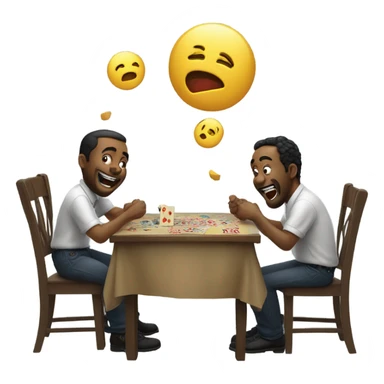 3 guys gambling  sticker