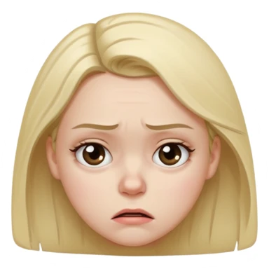 frustrated girl sticker