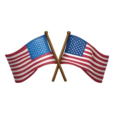 Ukrainian and USA flags sticker