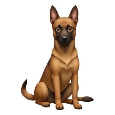 Belgian malinoise sit sticker