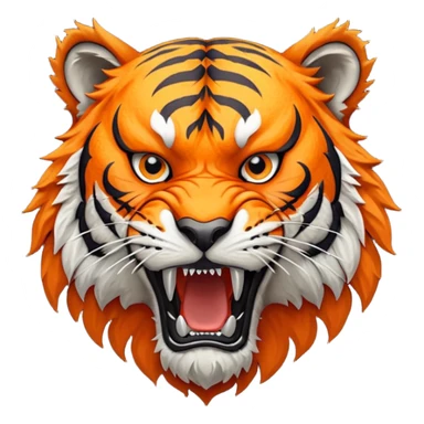 Harrisburg High School Tiger Logo with H sticker