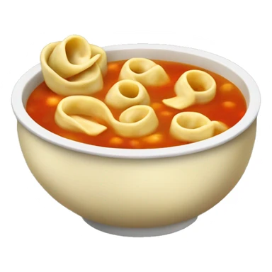 Big bowl of tortellini soup sticker