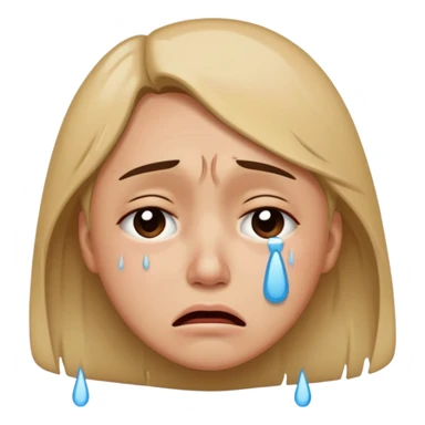 Crying heartbroken  sticker