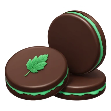 thin mint chocolate sticker