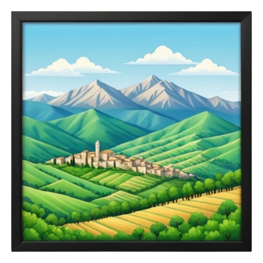 abbruzzo zone of italy sticker