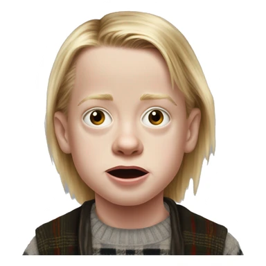 macaulay culkin child from Home Alone realistic sticker