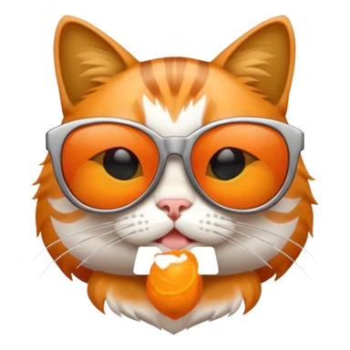 Cat with sunglasses/ sticker
