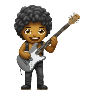 Una persona che suona la chitarra  sticker