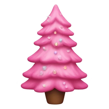 Pink Aesthetic Christmas tree  sticker