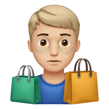 a fair-haired guy with a short haircut, abrasions on his face and bags under his eyes sticker