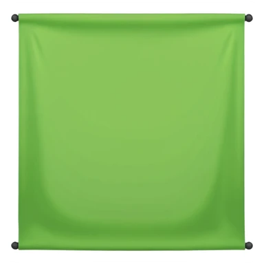 Flat light green horizontal banner sticker