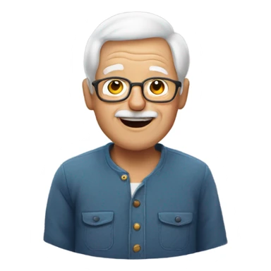  Grandpa with boy sticker