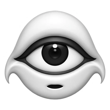 Ojos X boca ondulada y con lengua afuera como el logo de nirvana sticker